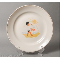 Bērnu porcelāna šķīvis PFF, 1960-e gadi